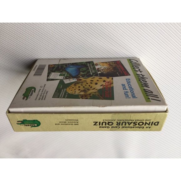 Dinosaur Quiz Kids Educational Card Game Prehistoric Animals Learning Homeschool - Picture 7 of 12